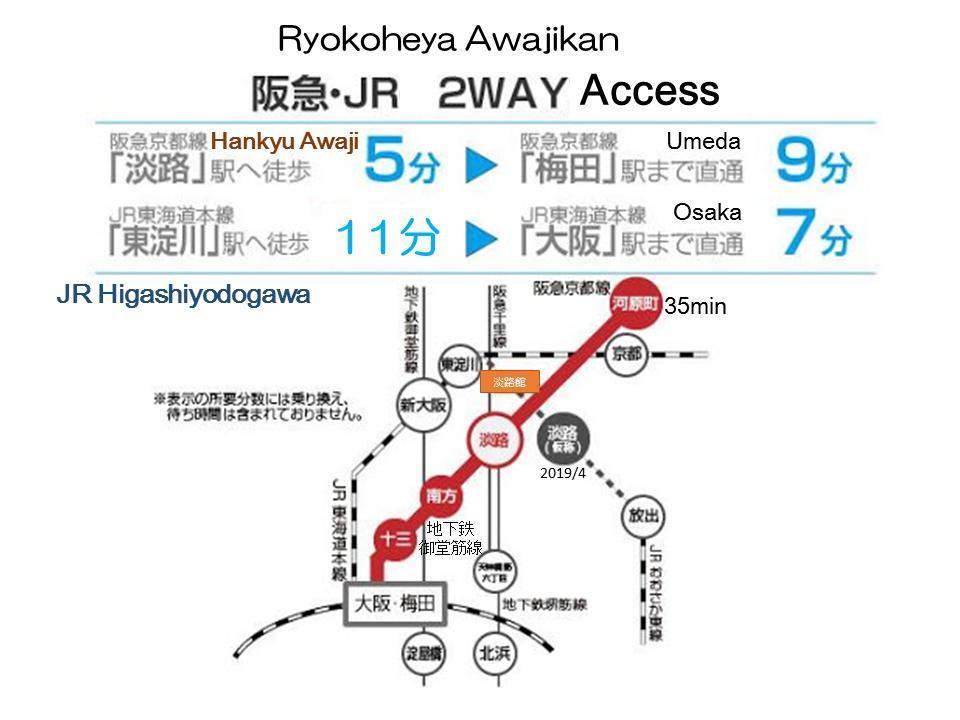 Ryokoheya Awajikan Osaka Buitenkant foto